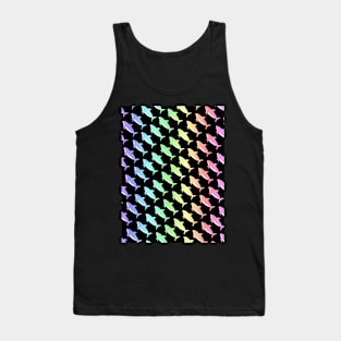 SHARK Attack Black Pattern Tank Top